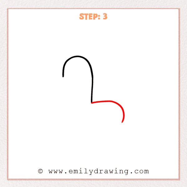 how to draw a bubble letter l - A rounded bottom bulge forms the foot of the bubble letter L.